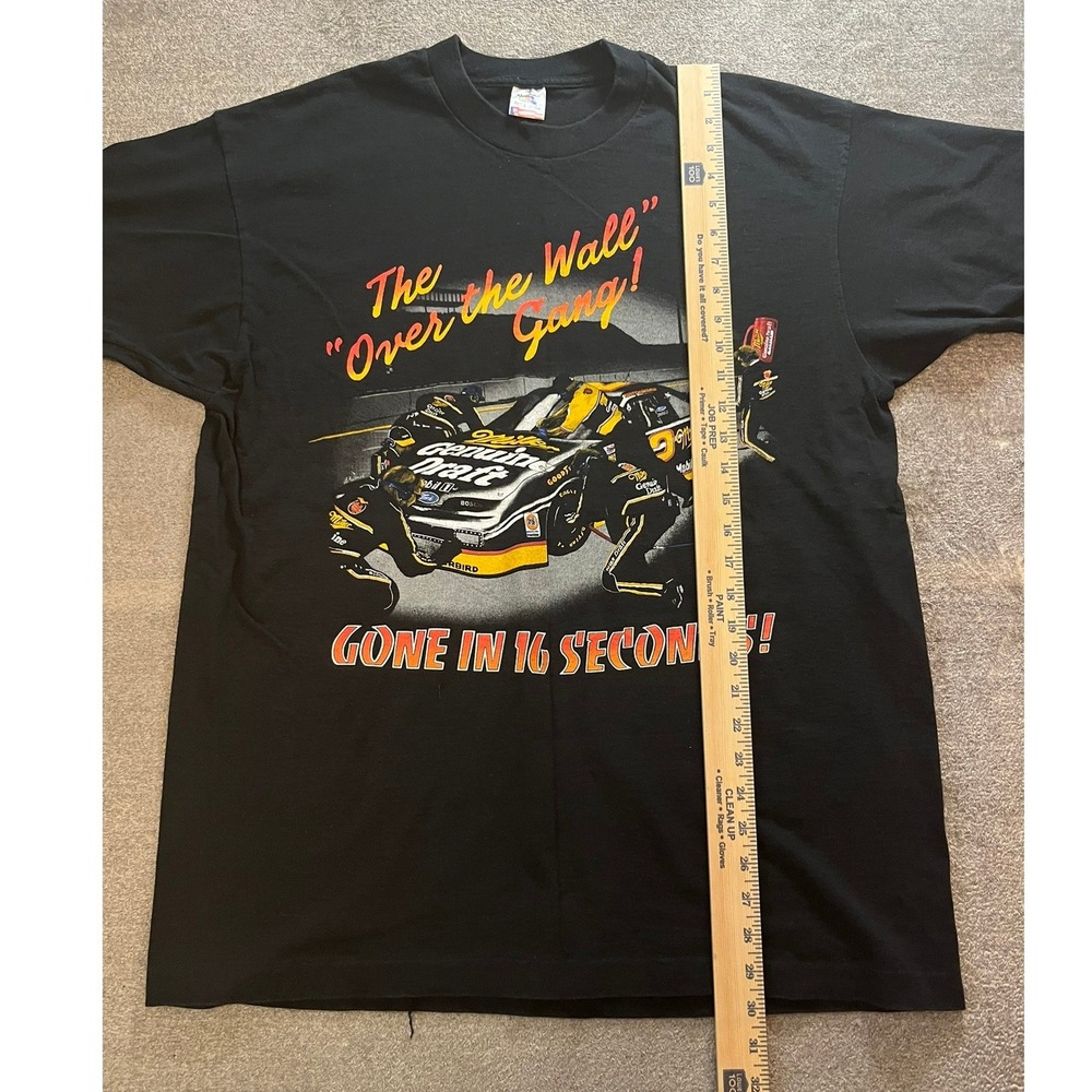 Vintage Rusty Wallace Miller Genuine Draft Racing T-Shirt XL Single Stitch AOP - Picture 6 of 9
